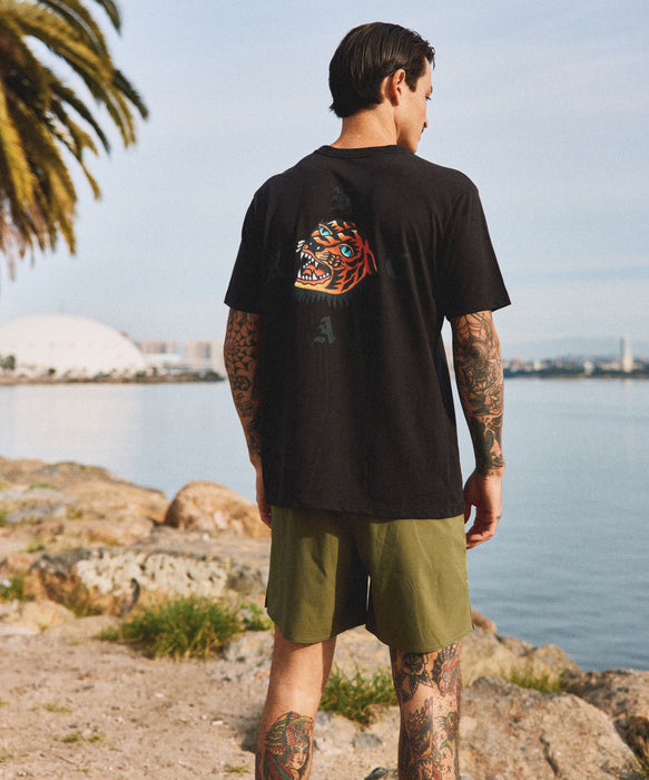 RVCA メンズ KALEB TIGER SS Tシャツ 【2026年夏モデル】
