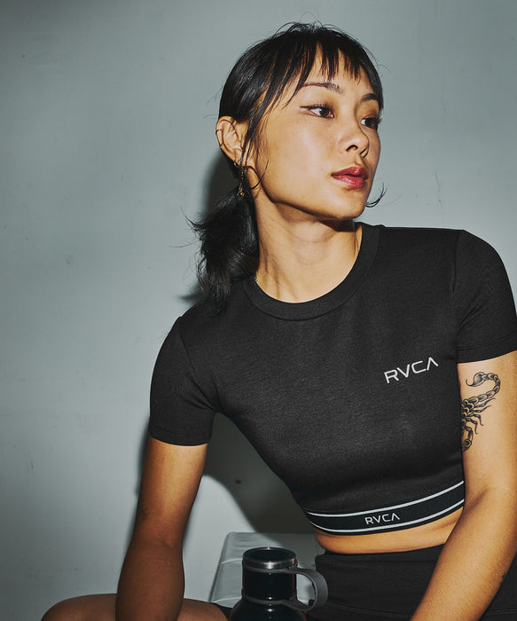 RVCA SPORT ウィメンズ UTILITY SPORT CROPPED SS ラッシュガード 【2026年春夏モデル】
