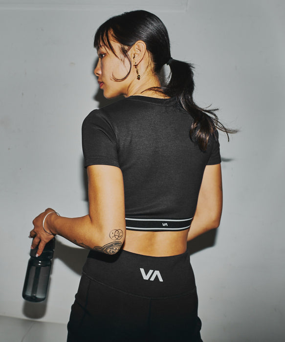 RVCA SPORT ウィメンズ UTILITY SPORT CROPPED SS ラッシュガード 【2026年春夏モデル】