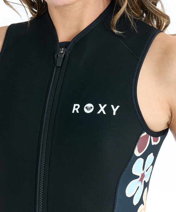 ROXY 2.0 SWELL SERIES FZ LONGJANE フラワープリント ロングジョン