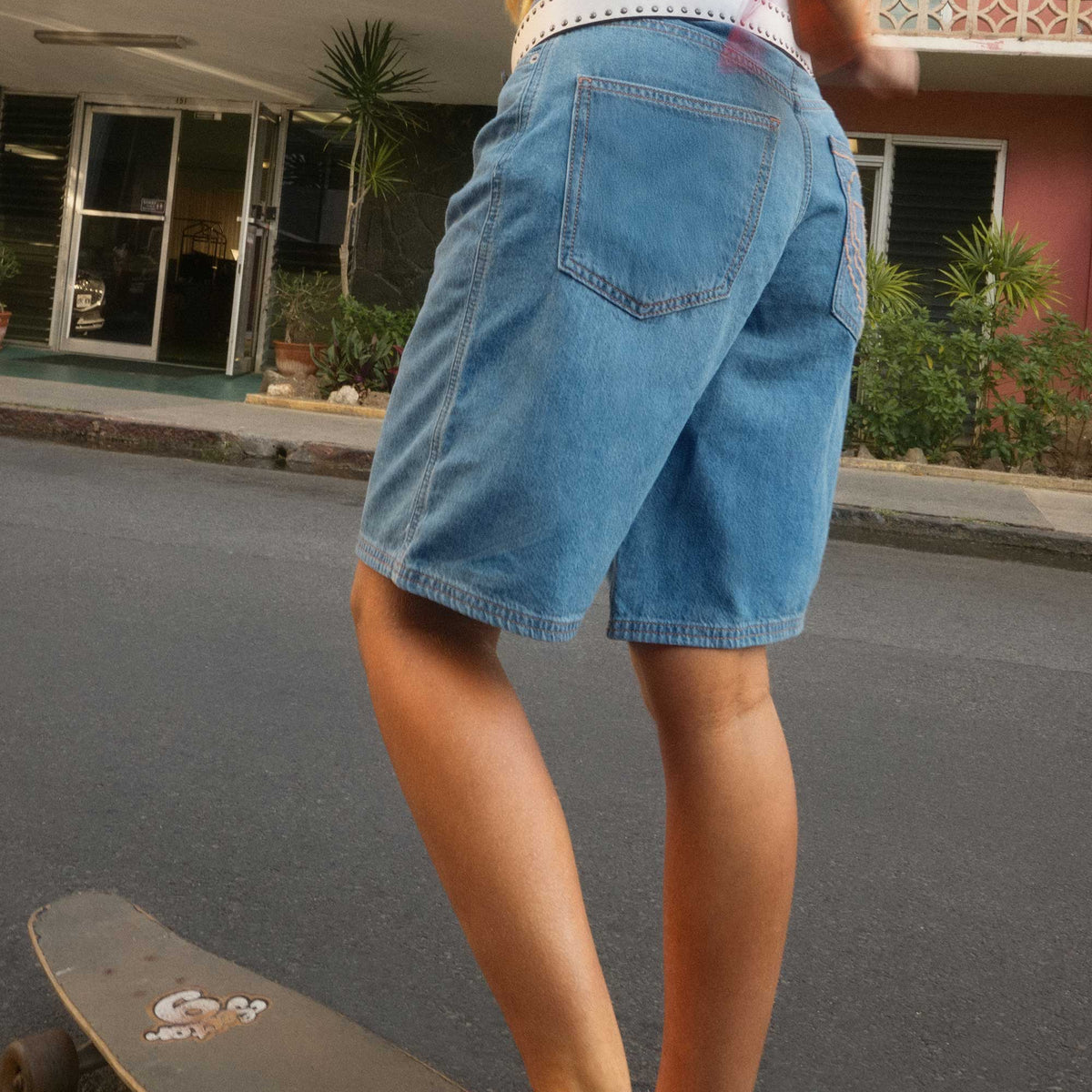 ROXY ウィメンズ COOL GIRL LONGLINE DENIM SHORT デニムパンツ 【2026