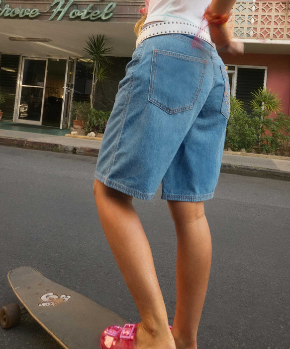 ROXY ウィメンズ COOL GIRL LONGLINE DENIM SHORT デニムパンツ 【2026