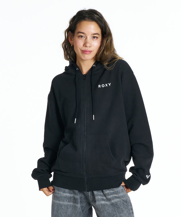 Roxy HISTORICAL LOGO ZIP HOODIE ウィメンズ フード付きパーカ 長袖