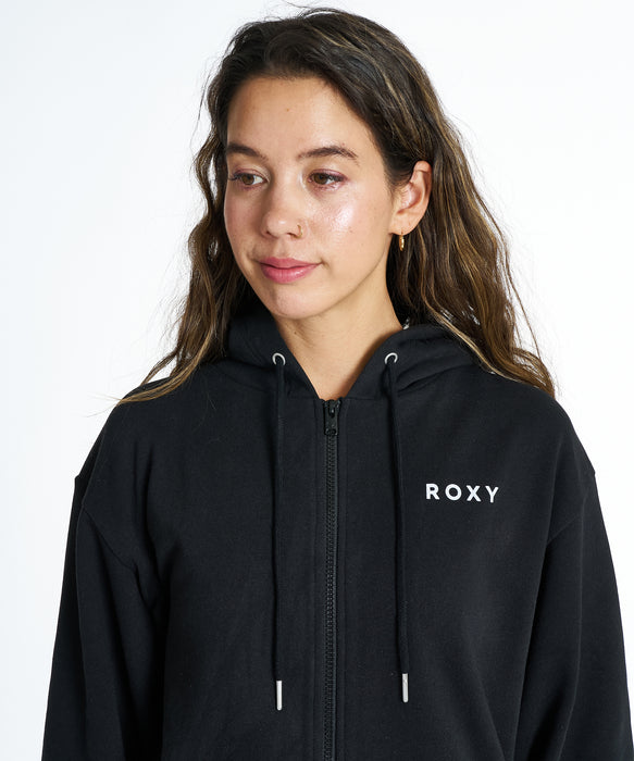 Roxy HISTORICAL LOGO ZIP HOODIE ウィメンズ フード付きパーカ 長袖