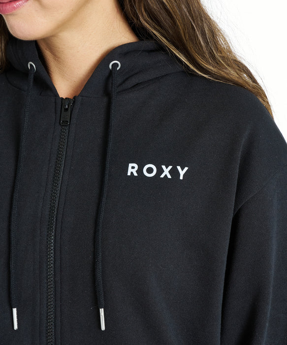 Roxy HISTORICAL LOGO ZIP HOODIE ウィメンズ フード付きパーカ 長袖