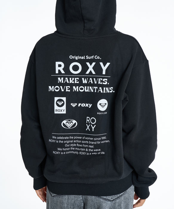 Roxy HISTORICAL LOGO ZIP HOODIE ウィメンズ フード付きパーカ 長袖