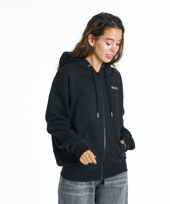 Roxy HISTORICAL LOGO ZIP HOODIE ウィメンズ フード付きパーカ 長袖