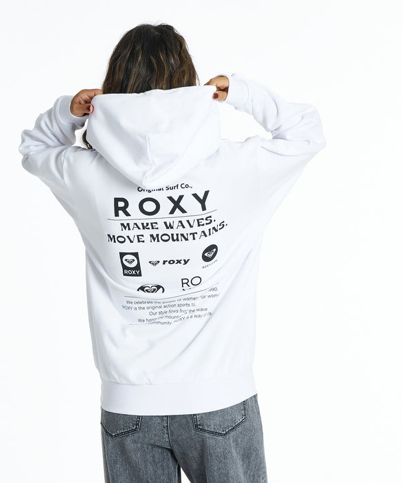 Roxy HISTORICAL LOGO ZIP HOODIE ウィメンズ フード付きパーカ 長袖