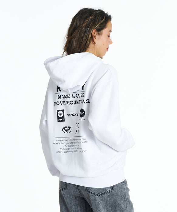 Roxy HISTORICAL LOGO ZIP HOODIE ウィメンズ フード付きパーカ 長袖