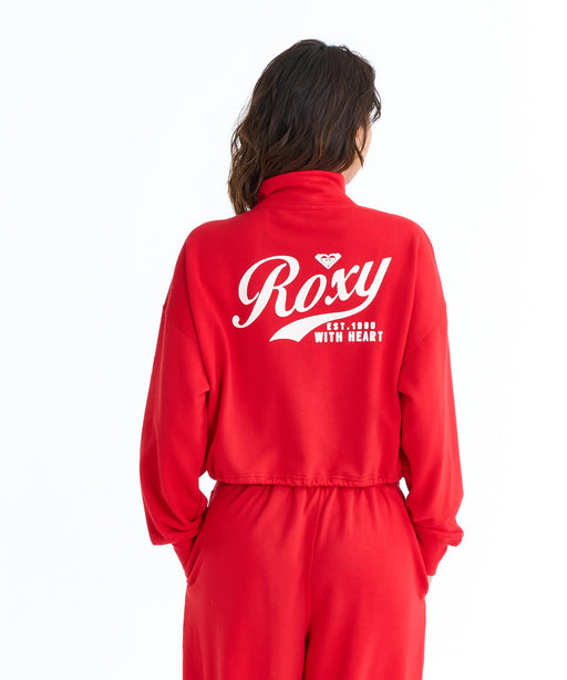 ROXY ウィメンズ ROXY WITH HEART ZIP スウェットジャケット 【2026年春夏モデル】 RED / L