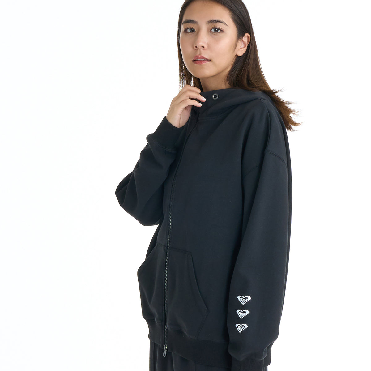 ROXY FITNESS TRIPLE HEARTS HOODIE パーカー/UV CUT/ICY TOUCH【2026