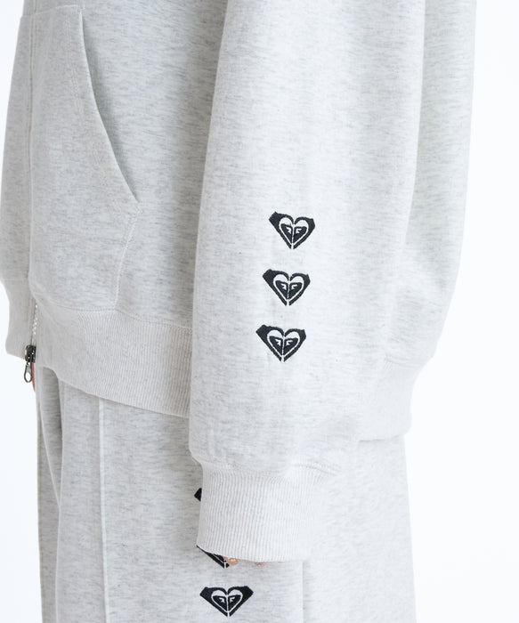 ROXY ウィメンズ FITNESS TRIPLE HEARTS HOODIE パーカー 【2026年春夏モデル】 LGY / L