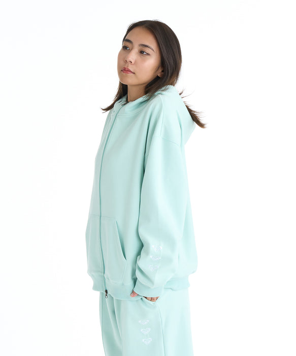 ROXY ウィメンズ FITNESS TRIPLE HEARTS HOODIE パーカー 【2026年春夏モデル】 MNT / L