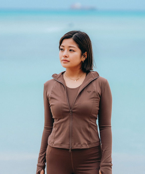 ROXY ACTIVE Produced by KANAKA】KANAKA 26SS STAND COLLAR ZIP UP <20