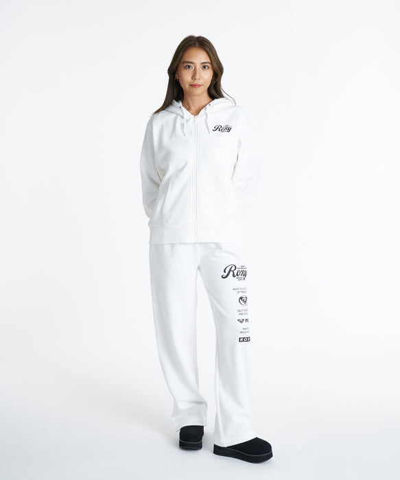 ROXY ウィメンズ HISTORICAL ZIP HOODIE パーカー 【2026年秋冬モデル】 WHT / L