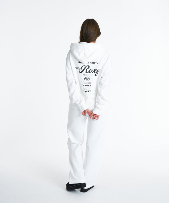 ROXY ウィメンズ HISTORICAL ZIP HOODIE パーカー 【2026年秋冬モデル】 WHT / L