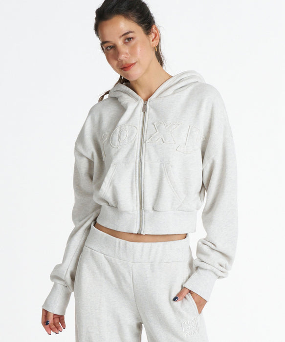 ROXY SALT FADE ZIP パッチロゴ ジップフーディ スウェットパーカー 【2026年秋冬モデル】