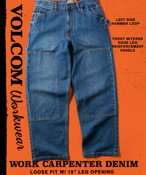 VOLCOM メンズ WORK CARPENTER DENIM デニムパンツ 【2026年春夏モデル】