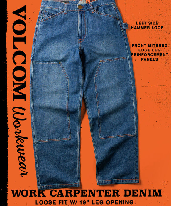 VOLCOM メンズ WORK CARPENTER DENIM デニムパンツ 【2026年春夏モデル】