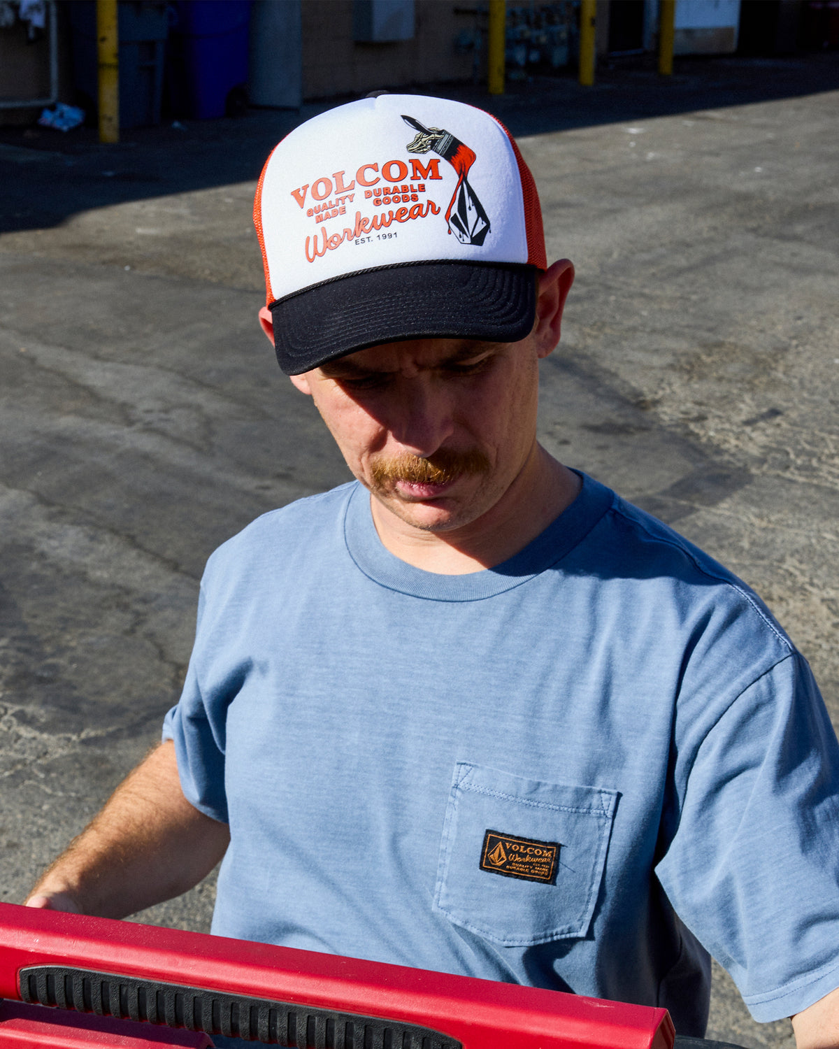 VOLCOM メンズ EVEN LAY WORKWEAR HAT キャップ