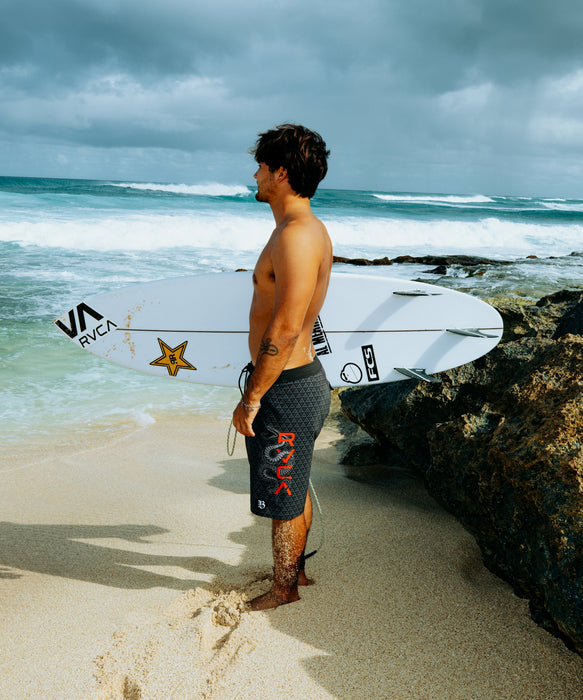 【OUTLET】RVCA メンズ BARRON SNAKE 19 ボードショーツ 【2025年冬モデル】