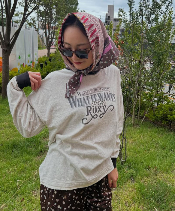 OUTLET】Roxy ROOM SERVISE ウィメンズ 長袖Tシャツ <2025FW