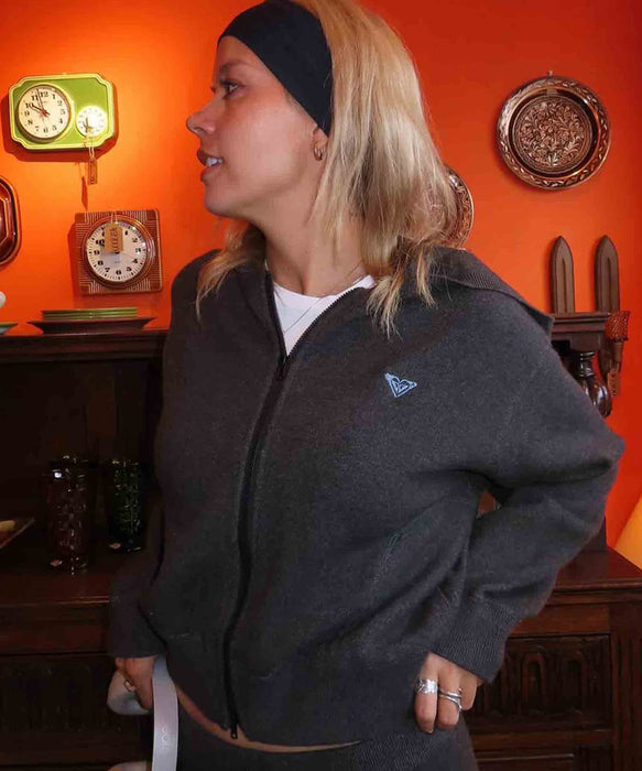 Roxy HEART  WAVE KNIT HOODIE ウィメンズ ダブルジップニットフーディ <2025FW HEART WAVE>