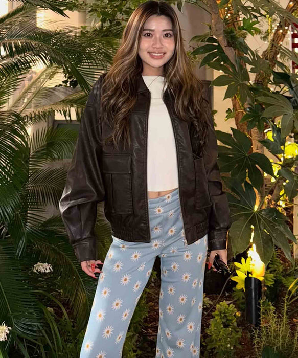 Roxy MY BEST ウィメンズ エコレザージャケット オーバーサイズ &lt