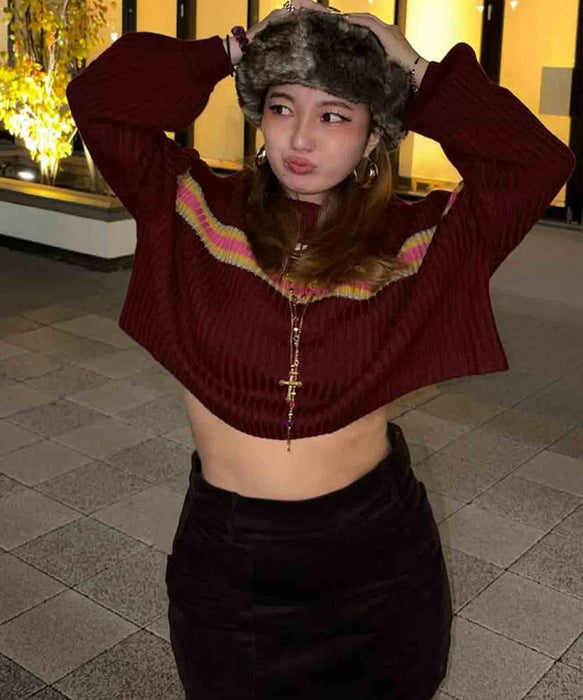 Roxy HORIZON SWEATER ウィメンズ ドロップショルダーセーター ワイドシルエット <2025FW HEART WAVE>