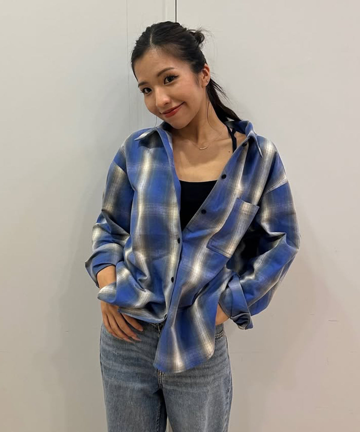 OUTLET FAMILY SALE】Roxy LOOK UP ウィメンズ オープンチェックシャツ