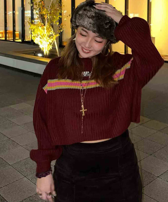 Roxy HORIZON SWEATER ウィメンズ ドロップショルダーセーター ワイドシルエット <2025FW HEART WAVE>