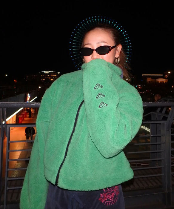【OUTLET FAMILY SALE】Roxy Fitness TRIPLE HEARTS JACKET ウィメンズ フィットネス ジャケット 3連チャクラ<2025FW SPORTS>