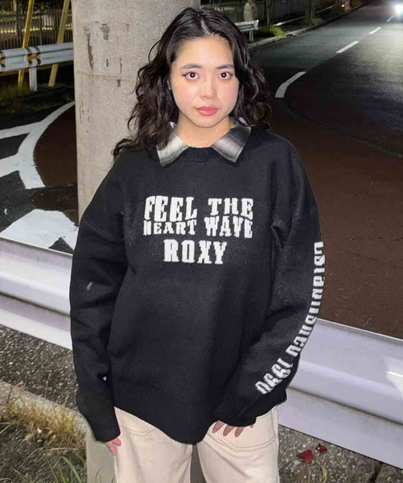 Roxy FEEL THE HEART WAVE ウィメンズ ライクジャカードセーター <2025FW CRUISERS>