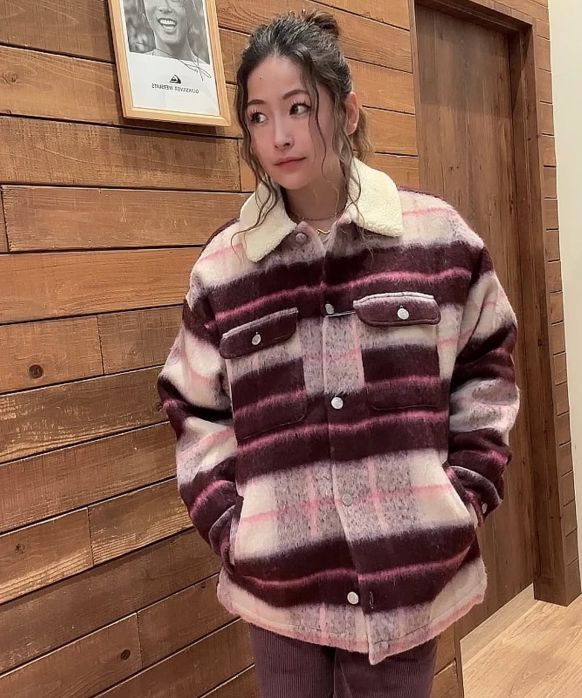OUTLET】Roxy PASSAGE OF TIME ウィメンズ チェックシャツ コート &lt