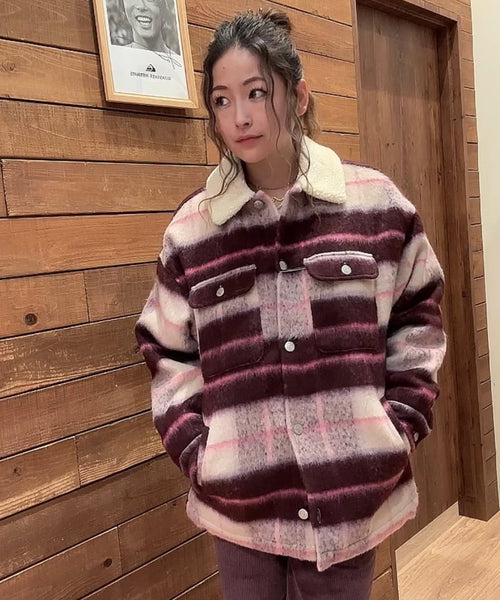 OUTLET】Roxy PASSAGE OF TIME ウィメンズ チェックシャツ コート &lt