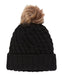 ROXY キッズ BLIZZARD GIRL BEANIE ビーニー 保湿 フリースライナー付きポンポン 【25-26SNOWモデル】 KVJ0 / F