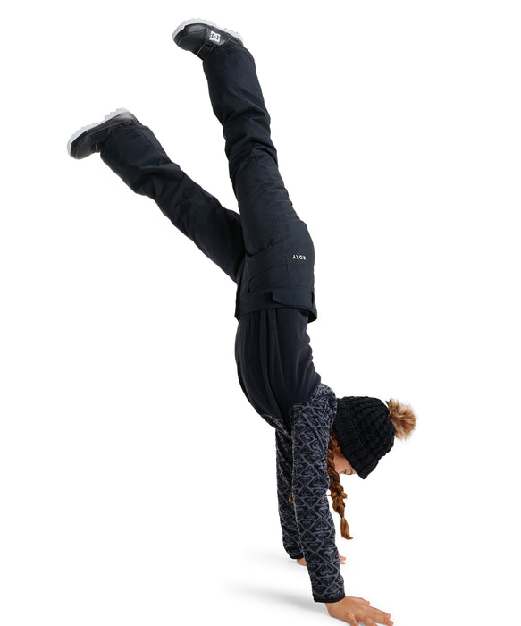 ROXY キッズ BLIZZARD GIRL BEANIE ビーニー 保湿 フリースライナー付きポンポン 【25-26SNOWモデル】 KVJ0 / F