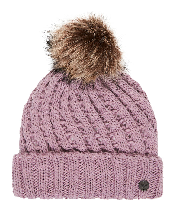 ROXY キッズ BLIZZARD GIRL BEANIE ビーニー 保湿 フリースライナー付きポンポン 【25-26SNOWモデル】 MGQ0 / F