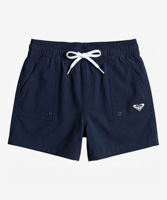 ROXY キッズ MINI COASTLINE フラワープリントボードショーツ UVカット EASY DRY 【2026年春夏モデル】