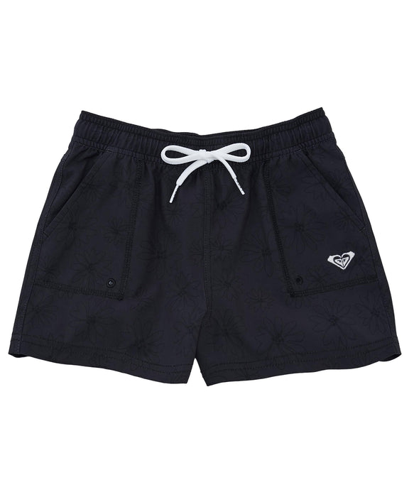 ROXY キッズ MINI COASTLINE フラワープリントボードショーツ UVカット
