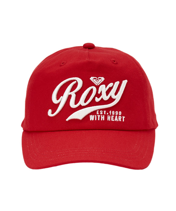 ROXY キッズ MINI ROXY WITH HEART キャップ 【2026年春夏モデル】 RED / F
