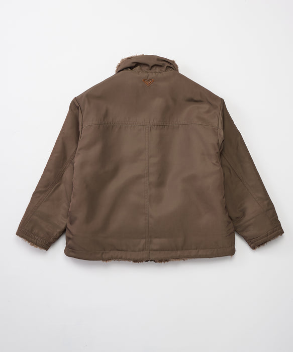 ROXY キッズ MINI BITTERSWEET リバーシブルボアジャケット 【2026年