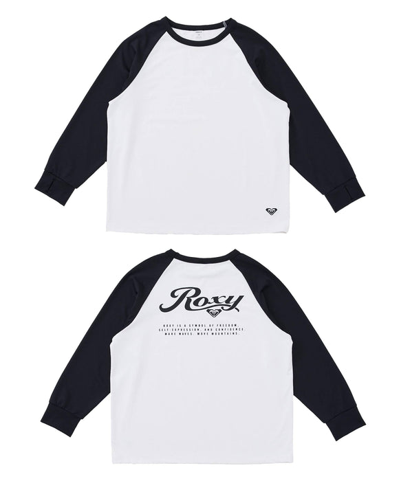 ROXY キッズ MINI SOLSHADE L/S バックプリントラッシュロンT/ 近赤外線カット/UVカット【2026年春夏モデル】