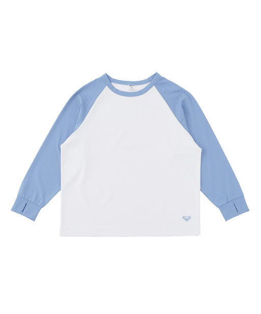 新品❤️ SKINS トップス XL LL 希少 上下セット SERIES-3★ ROXY キッズ MINI SOLSHADE L/S バックプリントラッシュロンT/ 近