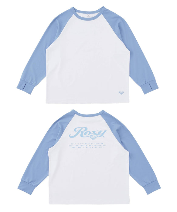ROXY キッズ MINI SOLSHADE L/S バックプリントラッシュロンT/ 近赤外線カット/UVカット【2026年春夏モデル】