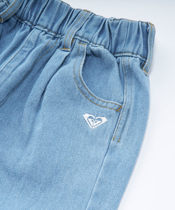 【OUTLET】Roxy MINI LIVED IN DENIM PANTS キッズ デニムパンツ