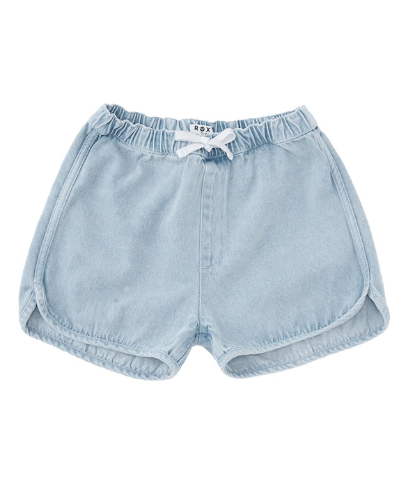 ROXY キッズ MINI SANDY DENIM SHORTS ショートパンツ 【2026年春夏モデル】 LBL / 150