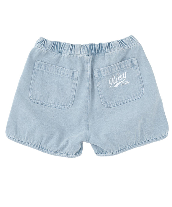 ROXY キッズ MINI SANDY DENIM SHORTS ショートパンツ 【2026年春夏モデル】 LBL / 150