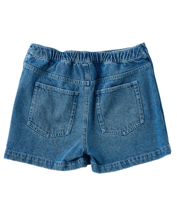 ROXY キッズ MINI BREEZYBAY ラップ付きデニムショートパンツ 【2026年