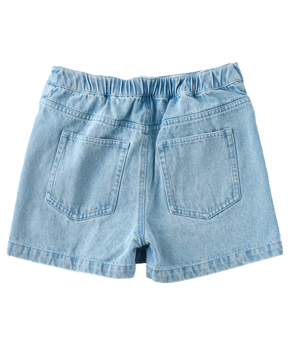 ROXY キッズ MINI BREEZYBAY ラップ付きデニムショートパンツ 【2026年